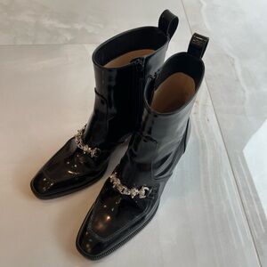 Christian Louboutin | Mayerswing | Black Ankle Booties | Size IT 39-1/2 US 9-1/2